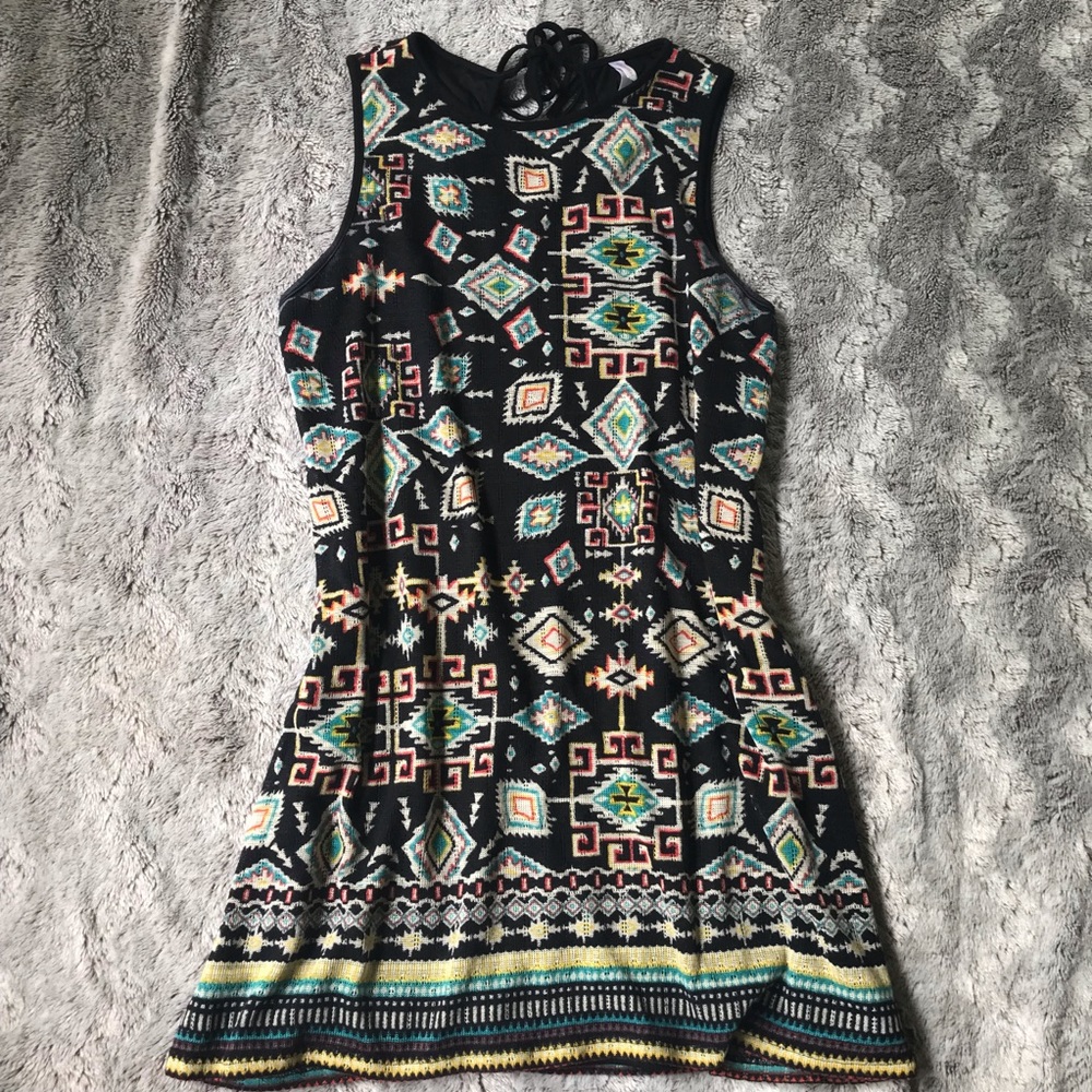 Xhilaration print knit minidress